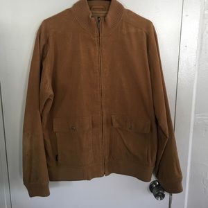 Brixton brown corduroy zip up jacket